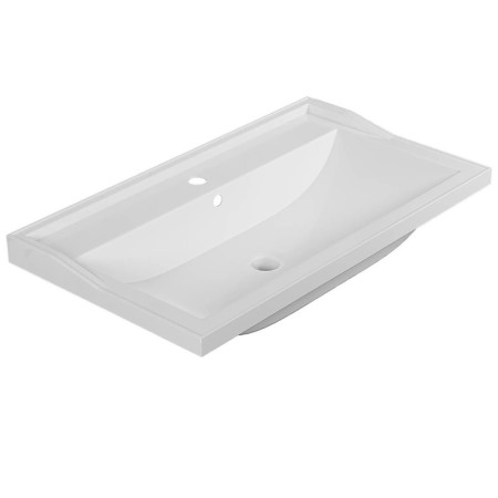 Uperwood Family shell, half -around, 100 cm, rectangular, white-2