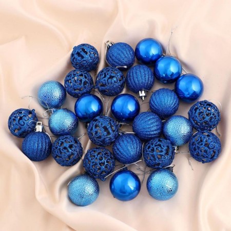 Set of balls plastic D-4 cm, 35 pcs "Eide dayshail" blue
