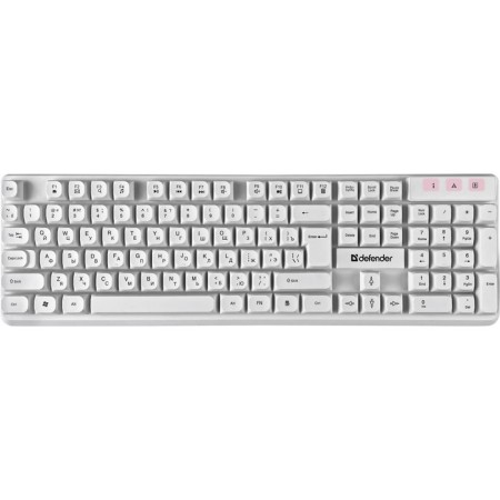 Keyboard set and Defender Milan C-992, wireless, membranes, 1000 dpi, USB, white-1