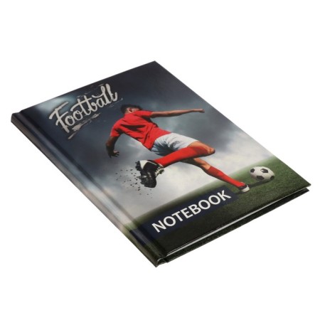 Notepad A6, 40 sheets in the football cage, hard cover, glossy lamination, offset block-1