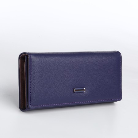 Women's wallet on magnet, purple color
