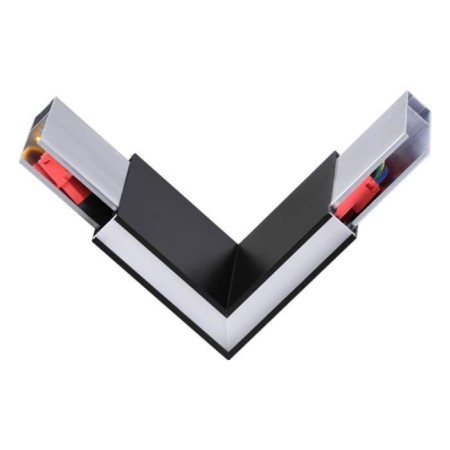Connector (L-shaped) over, black color