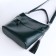 Luggage bag on lightning, 2 outer pockets, long belt, green color