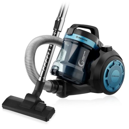 Vacuum cleaner Brayer BR4200, 1800/400 W, 2.5 l, HEPA filter, black and blue