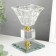 Glass Glass for 1 candle "Crystal Cube" 11.5x6.5x6.5 cm