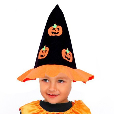 Carnival hat "Pumpkin", felt-1
