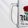 Glass mug for beer "Hamburg. RAZ Frome ASHES, 330 ml, MIX drawing