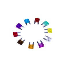 Rexant fuse set, mini, plastic box, 100 pcs
