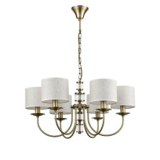 Soprano chandelier, 6x40W E14, bronze color, transparent