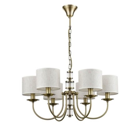 Soprano chandelier, 6x40W E14, bronze color, transparent