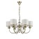 Soprano chandelier, 6x40W E14, bronze color, transparent