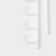 Kitchen holder suspended with 6 items, 1.5 × 28 × 7.5 cm, white color