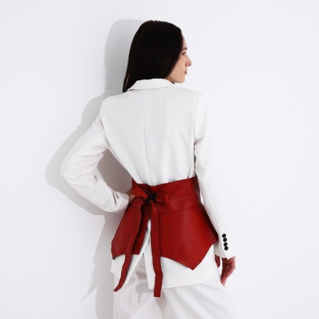 Women's belt, type of basca, width 73 cm, red color-1