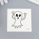 Tattoo on the body phosphorus "Ghosts" mix 6x6 cm