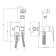 Rossinka RS46-51 bidetor, with a hygienic shower, built-in, brass, chrome