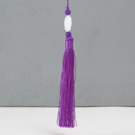 Textile suspension, plastic "Brush. Lotus" Violet 1.2x2.7x14.5 cm-1