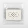 Magnetic needle "Ornament No. 4", 8 × 5.5 cm, beige color