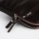 Male bag, textura over the shoulder, genuine leather, dark brown color