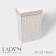 LadoM Belly basket "Classics", rectangular, 37 × 22 × 55 cm, white