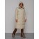 Coat insulated winter female, size 48, beige color