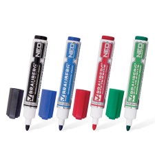 Set of markers for boards 4 colors, Brauberg 5.0 mm