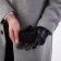 Gloves male, dimensionless, with insulation, black color