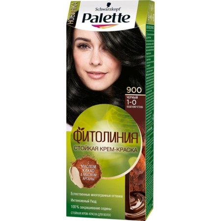 Cream-coloring hair Palette phytolinia, tone 900, black