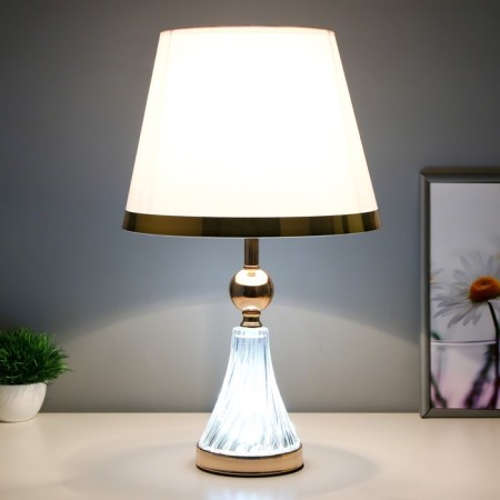 Highlight lamp with "Okli" E27 40W white-gold 28x28x48 cm-1