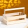 Wooden Kashpo 24.5 × 13.5 × 9 cm "Two Light", two -string, natural give beautifully