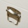 Casket wood to the leatherette "chest with belts" white 19x21x35 cm