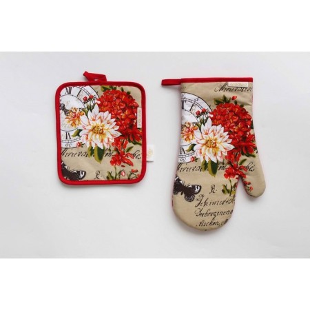 Kitchen kit No. 7: Take, mittens, towel 38x63 cm-2