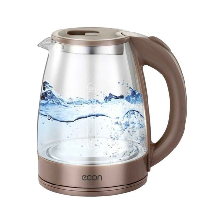 Electric kettle ECON ECO-1847KE, 1500W, glass, 1.8 l, color beige color-1