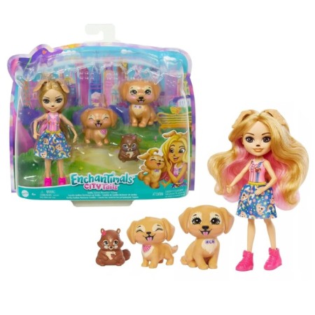 Game set "Enchantimals. Gerika Golden Retriever and pets "