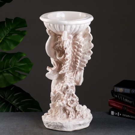 Figure pot "Angel with a bowl" aged 0.6 l / 22x55x22cm-3