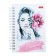 Notebook, A6, 80 sheets, in a cage, "enchanting tenderness", a solid double cover, glossy lamination, an offset block 65 g/m2
