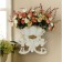 Decor Nastenna-Vaza "Angels", 20.5 cm x 22.5, white with gold