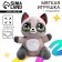 Soft toy "Raccoon", with a pocket on the stomach