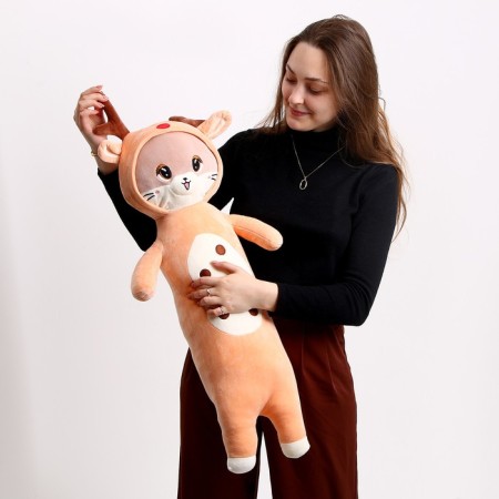 Soft toy "cat" in a deer costume, 90 cm-5