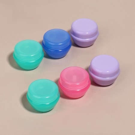 Storage jars, packing 3 pcs, 5 ml, color mix-3