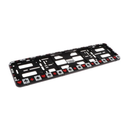 Frame for a car number, book, black, "suit"-2