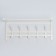 Ban with the Toronto 21 shelf, 67 × 27 × 27 cm, 5 double hooks, white color
