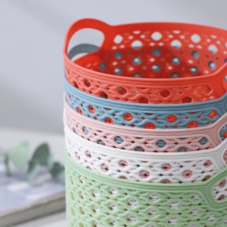 Storage basket "loops", plastic, 12.5 × 12.5 × 10.5 cm, color mix-4