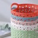 Storage basket "loops", plastic, 12.5 × 12.5 × 10.5 cm, color mix