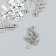Decor for creativity Metal "Indicators" set 12 pcs silver 1.4x2.5 cm