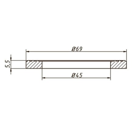 Layer ORIO PP-1040, D = 69 mm, output neck, 1 pc.-3
