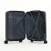 Middle suitcase 22 "On a zipper, code castle, 4 wheels, blue color