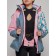 Ski jacket female, size 50, pink color