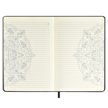 Diary of Leduced A5, 124 Escalada sheets, solid binding, artificial leather "SOFT-Tach", stamping foil of congrekes, white offset 70 g/m2, 120 g/m2-10
