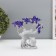 Souvenir from the evil eye "Blooming wood. Eggy with a gold settlement" silver, blue 16x5.5x18.5 cm