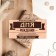 Wooden envelope carved "The Right Birthday!"